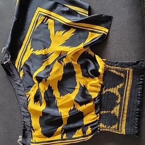 Forever 21 off the shoulder silk shirt.